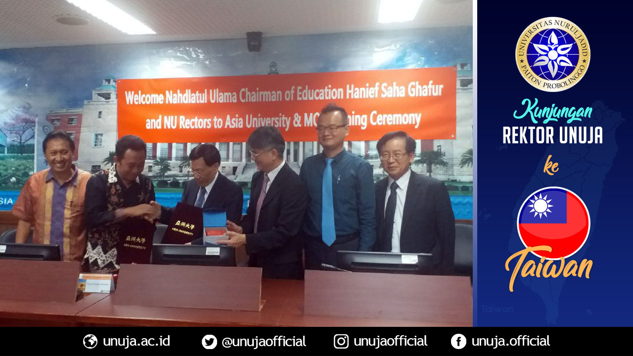 Handover of MoU at Asia University