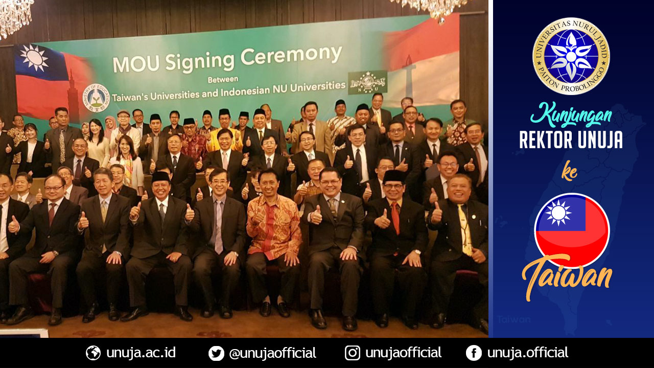 MoU Signing Ceremony between Taiwan's 45 Universities and Indonesian NU Universities 