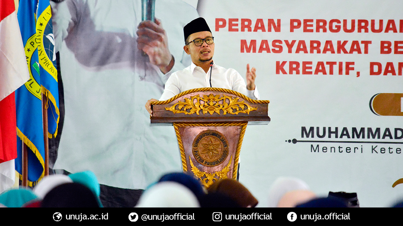 Orasi Ilmiah Bapak Menteri Kemnaker, Hanif Dhakiri di Acara Kuliah Tamu