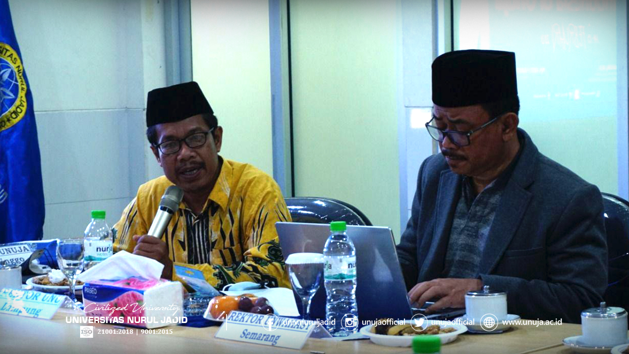 Suasana FGD Forum Rektor PTNU di UNUJA