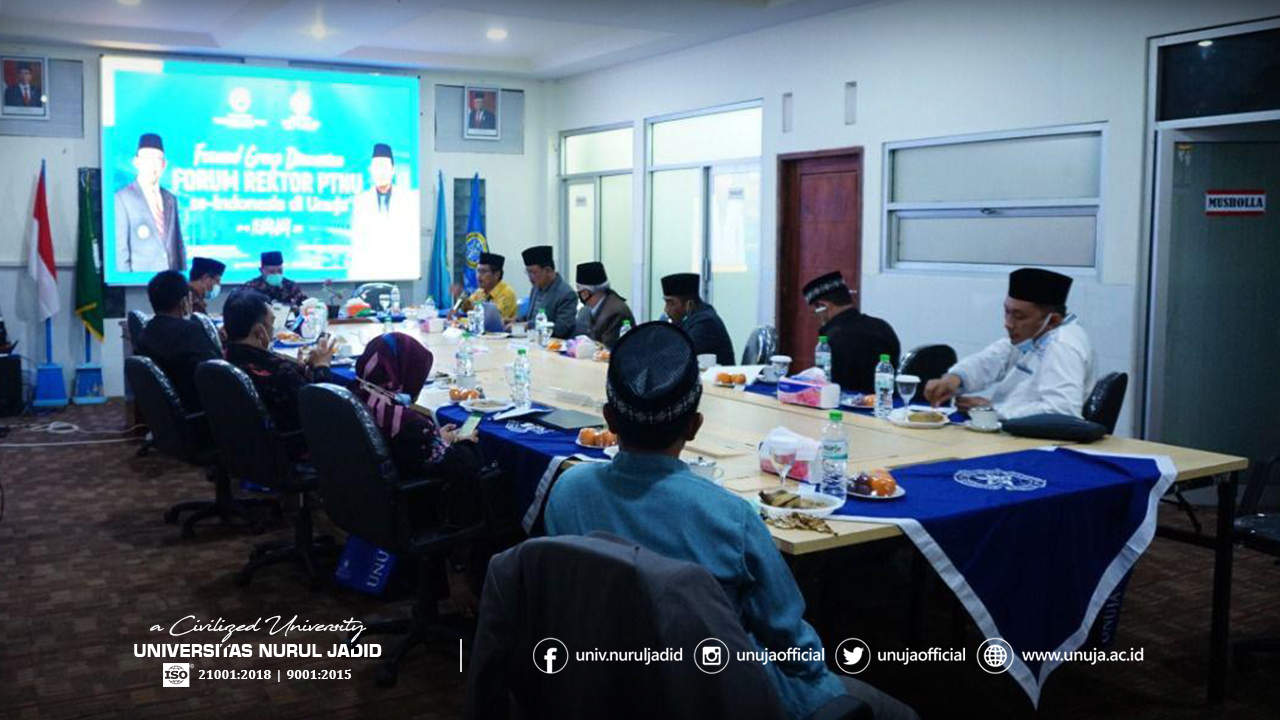 Suasana FGD Forum Rektor PTNU di UNUJA