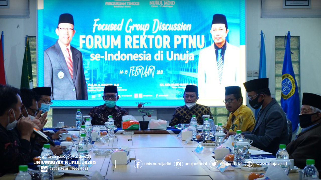 Suasana FGD Forum Rektor PTNU di UNUJA