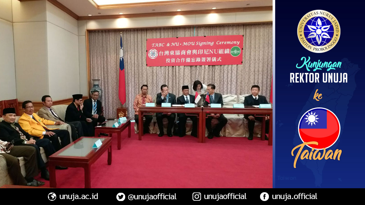 Pertemuan dengan beberapa DPR Taiwan dan Kamar Dagang untuk menjajaki Investasi Taiwan di Indonesia berbasis Perguruan Tinggi