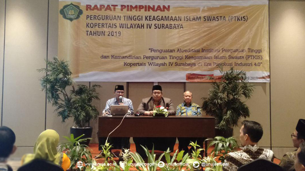 UNUJA Hadiri Rapat Pimpinan PTKIS Kopertais Wilayah IV Surabaya