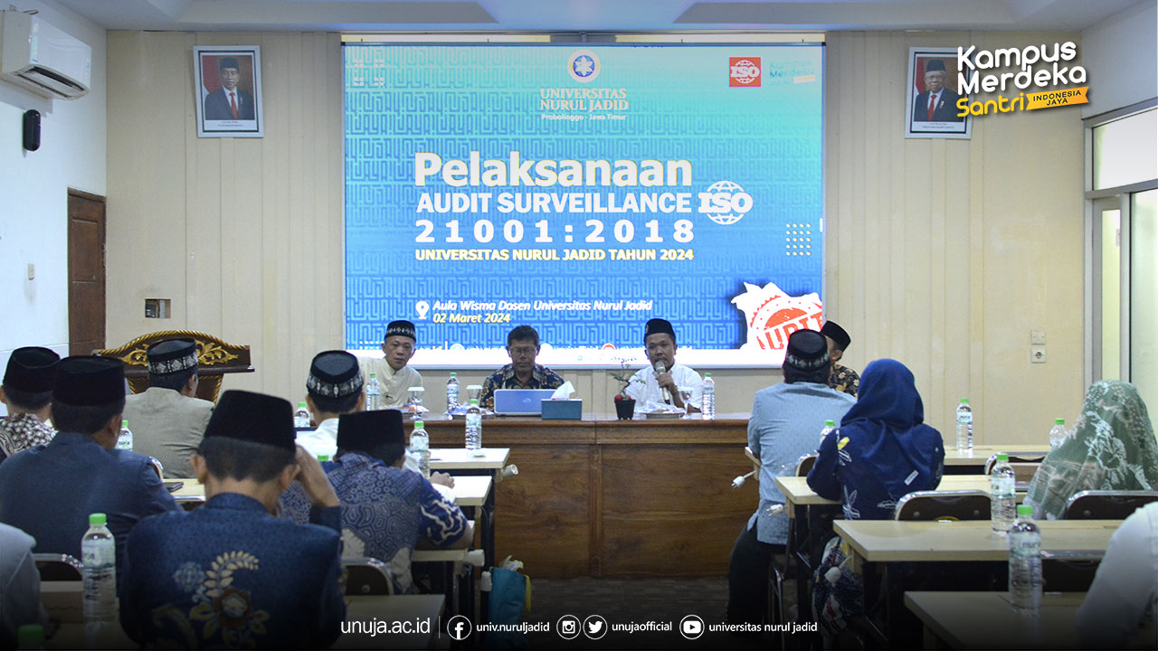 Perkuat Mutu Pendidikan, UNUJA Jalani Audit Surveillance ISO 21001:2018