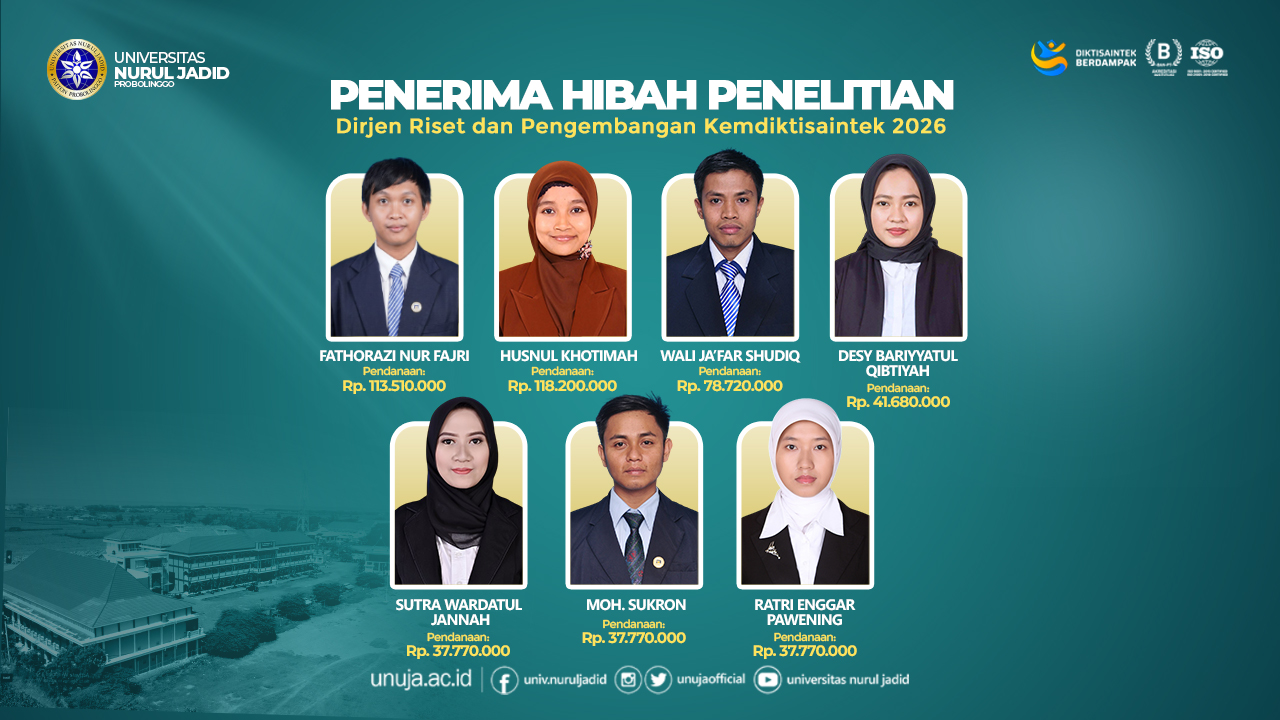 Tujuh Dosen UNUJA Raih Hibah Penelitian 2026, Angkat Inovasi Teknologi hingga Kesehatan Masyarakat