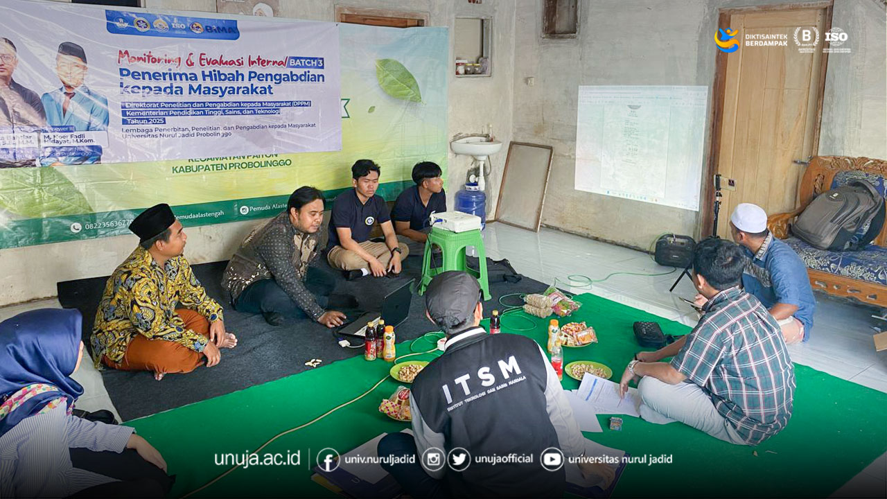 UNUJA Lakukan Monev Hibah PKM 2025: Pastikan Dampak Nyata Bagi Masyarakat UNUJA Lakukan Monev Hibah PKM 2025: Pastikan Dampak Nyata Bagi Masyarakat