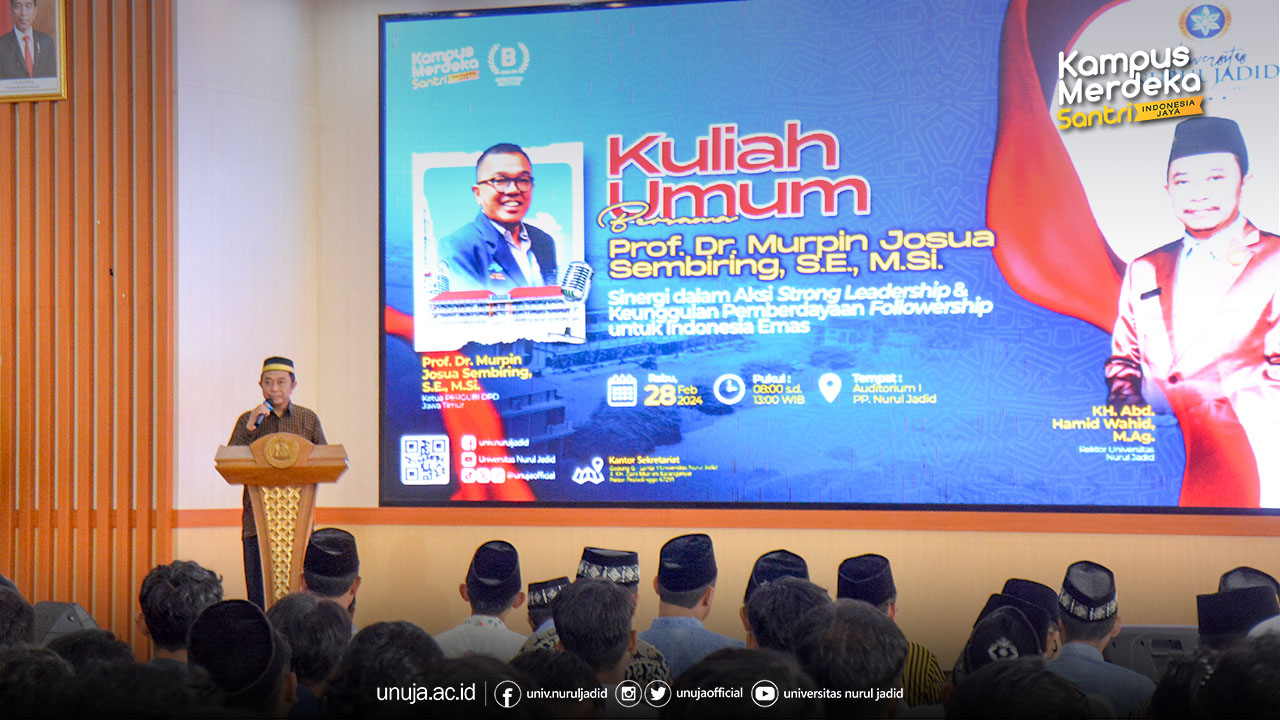 UNUJA Gelar Kuliah Umum, Ungkap Strategi Membangun Ekonomi Melalui Stabilitas, Hilirisasi & Geopark