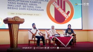 Kepala LLDIKTI VII Ajak Mahasiswa UNUJA Berani Lapor Kekerasan di Kampus